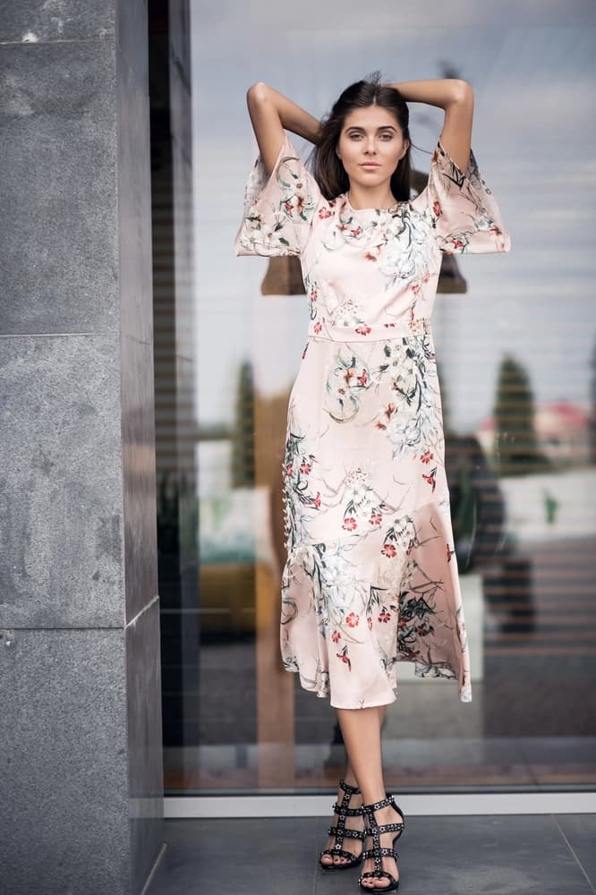 Model wearing outfit